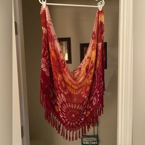 Breast cancer shawl/scarf